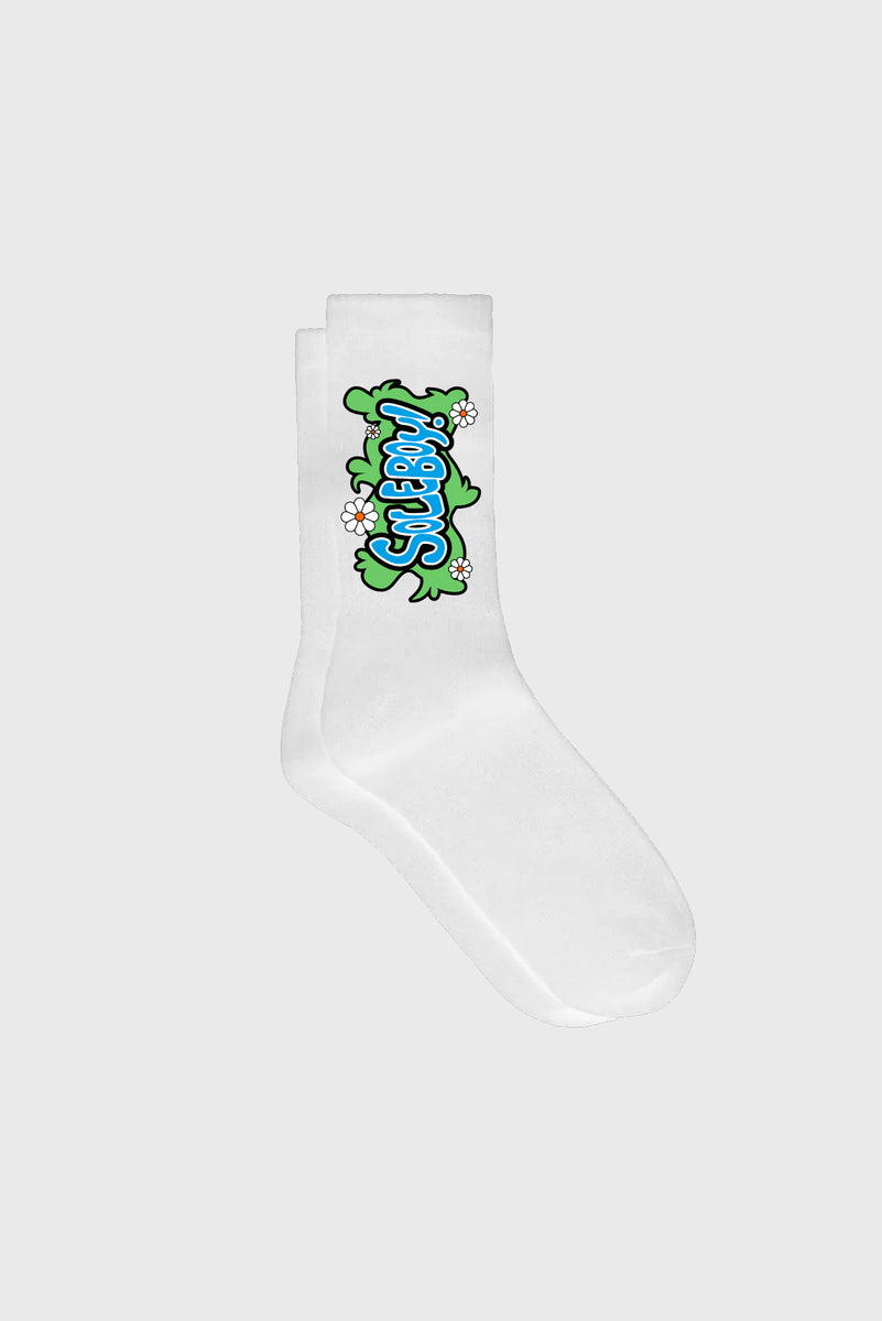 Mystery Floral Socks (White) SOLEBOY®