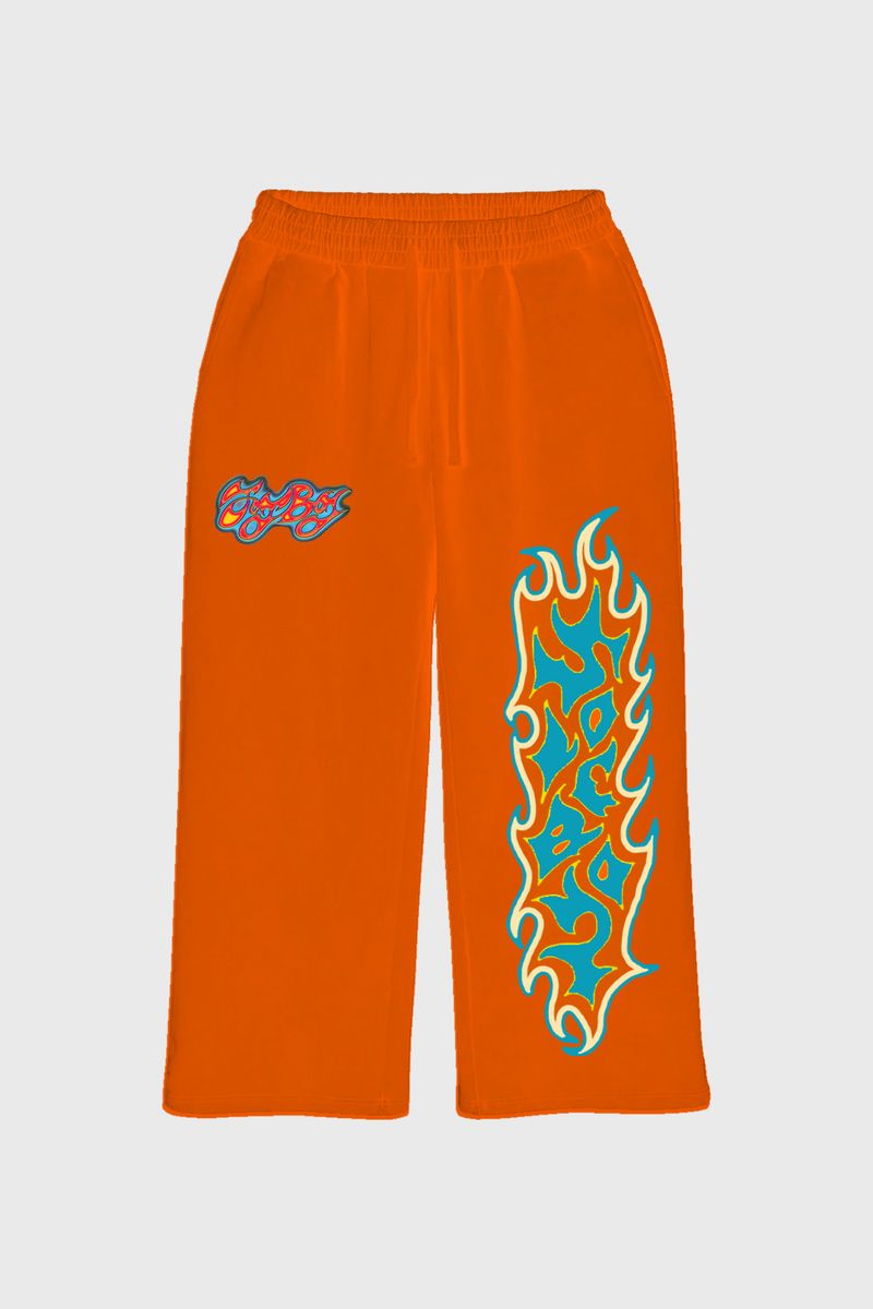 Flame Sweatpants (Orange)