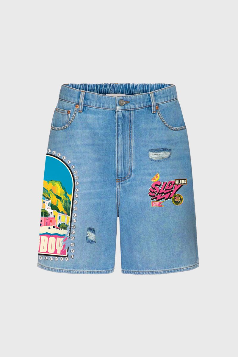 Rhinestone Monaco Jorts