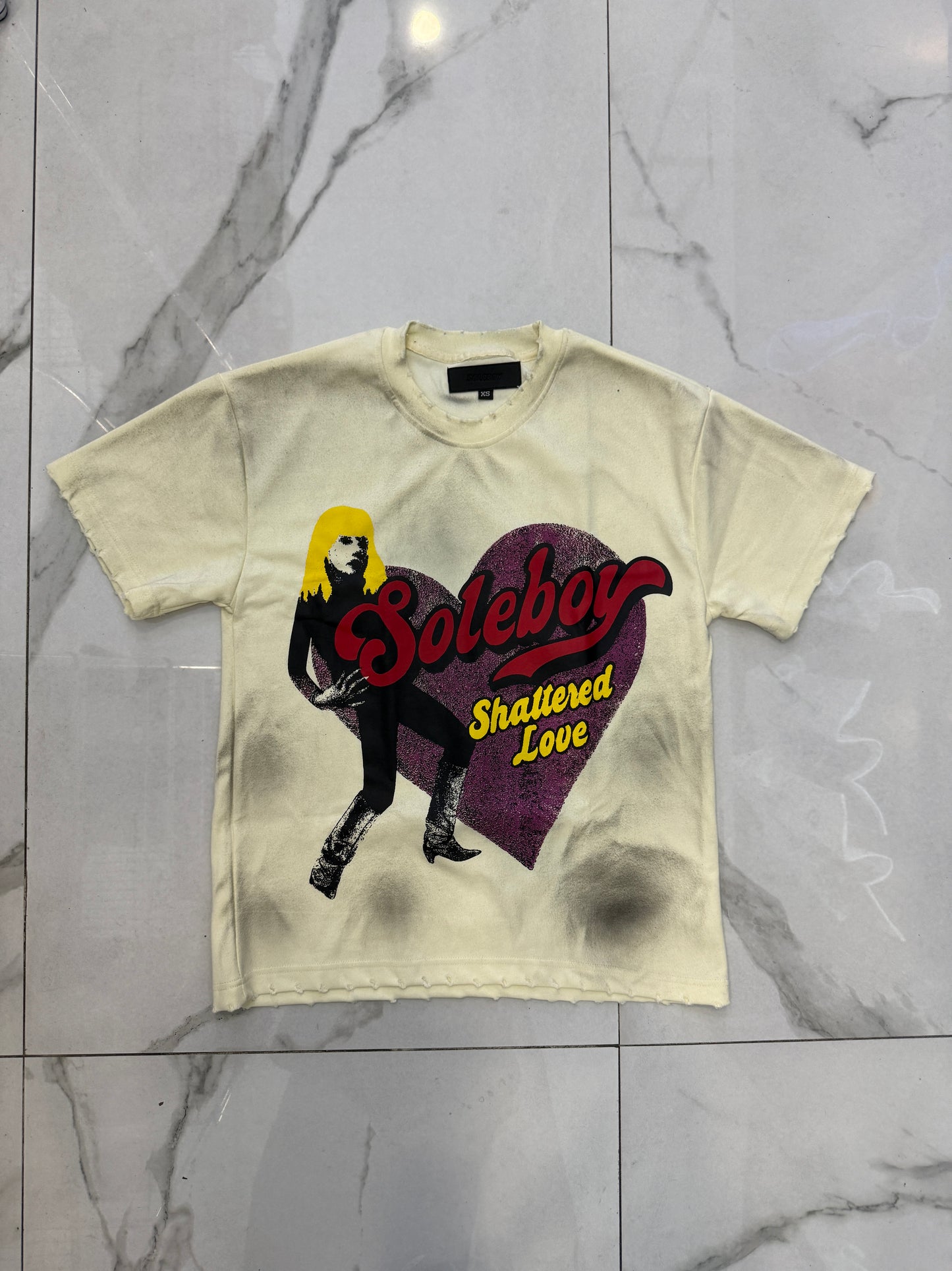 Cream Heart Tee