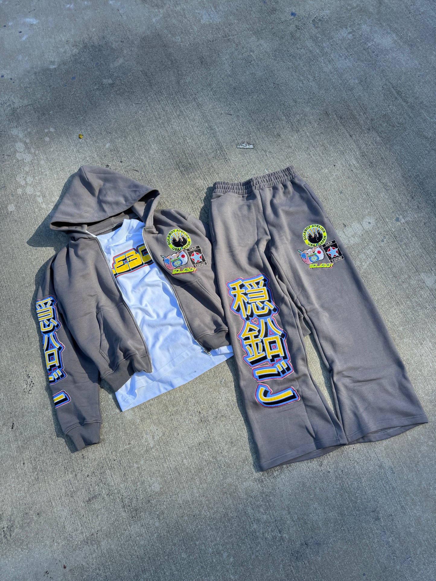 Tokyo Nights Sweatpants (Grey)