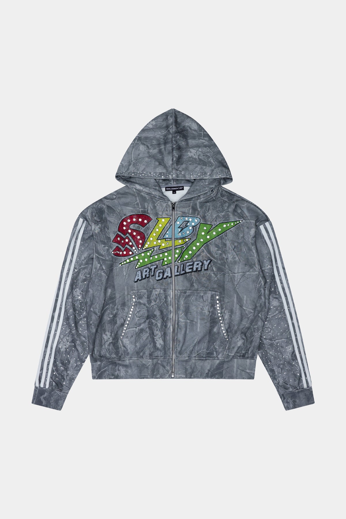 Concrete Camo Tree Zip-Up