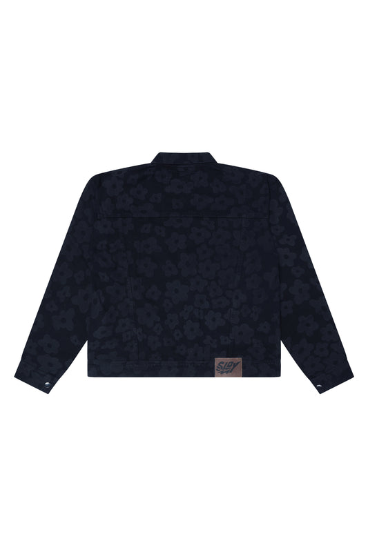 Flora Denim Jacket (Black)