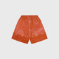 Leather Floral Shorts