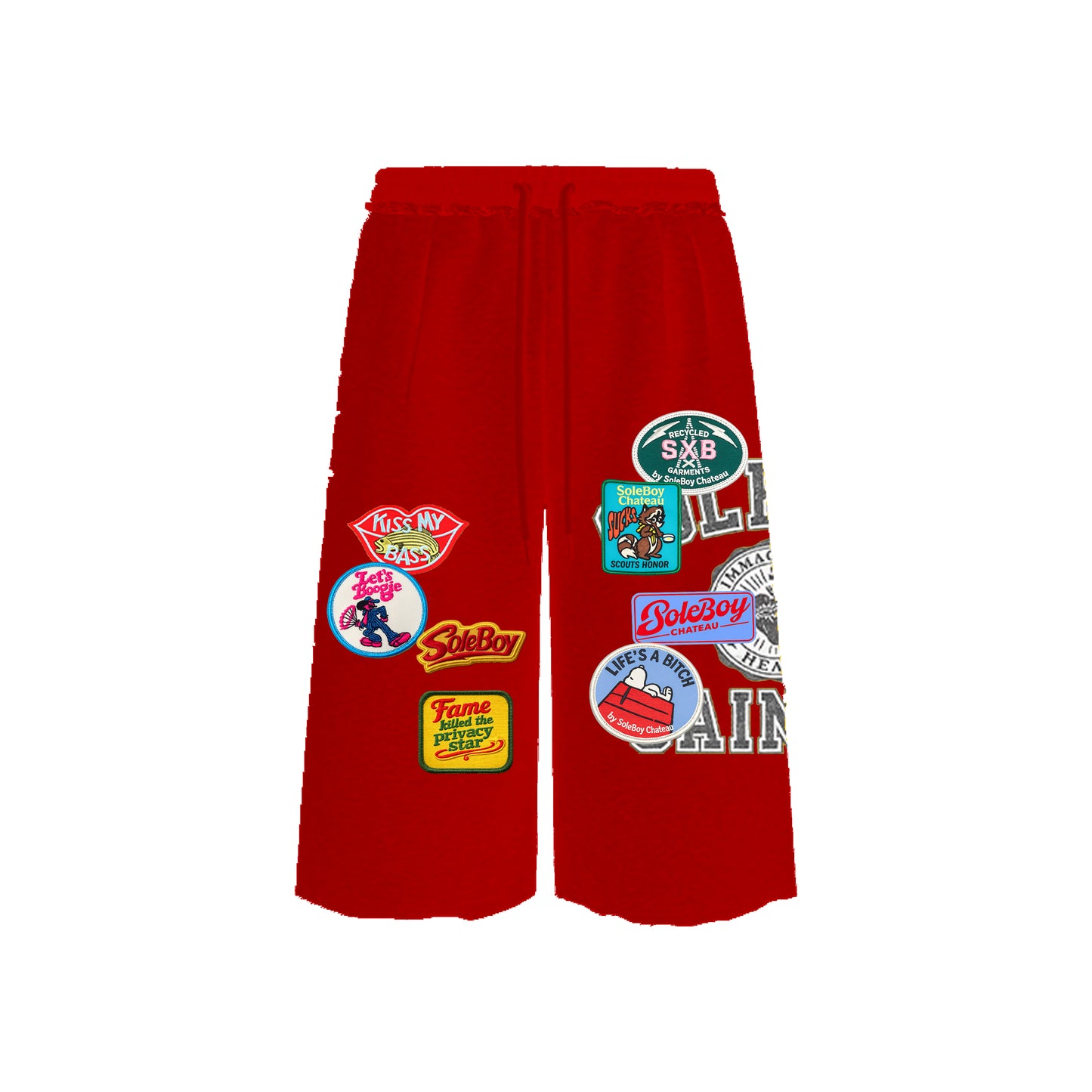 Scouts Honor Sweat Shorts (Red)