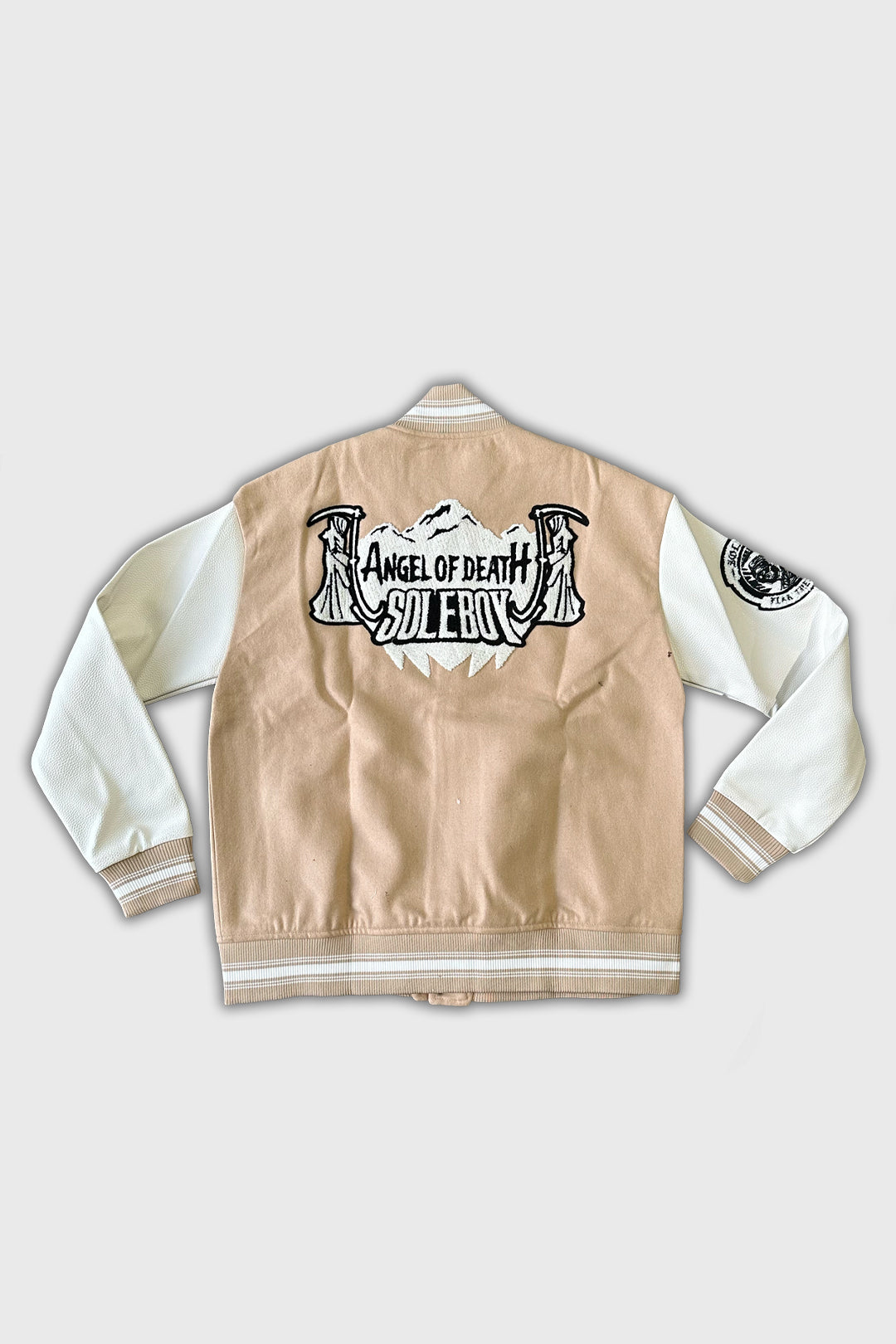REAPER VARSITY JACKET [CREAM] – SOLEBOY®