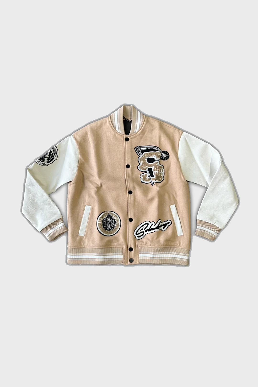 REAPER VARSITY JACKET [CREAM]