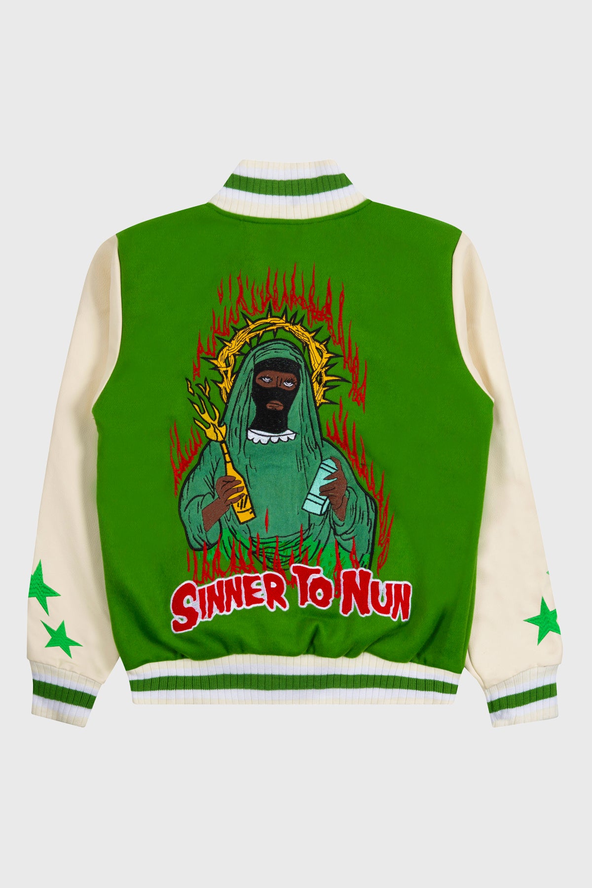 HANDS OF SIN VARSITY (GREEN)