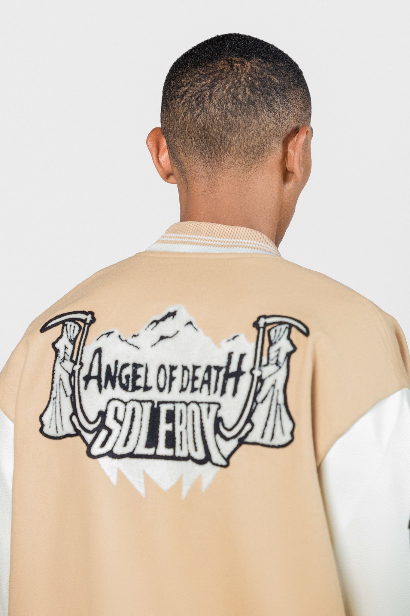 REAPER VARSITY JACKET [CREAM] – SOLEBOY®
