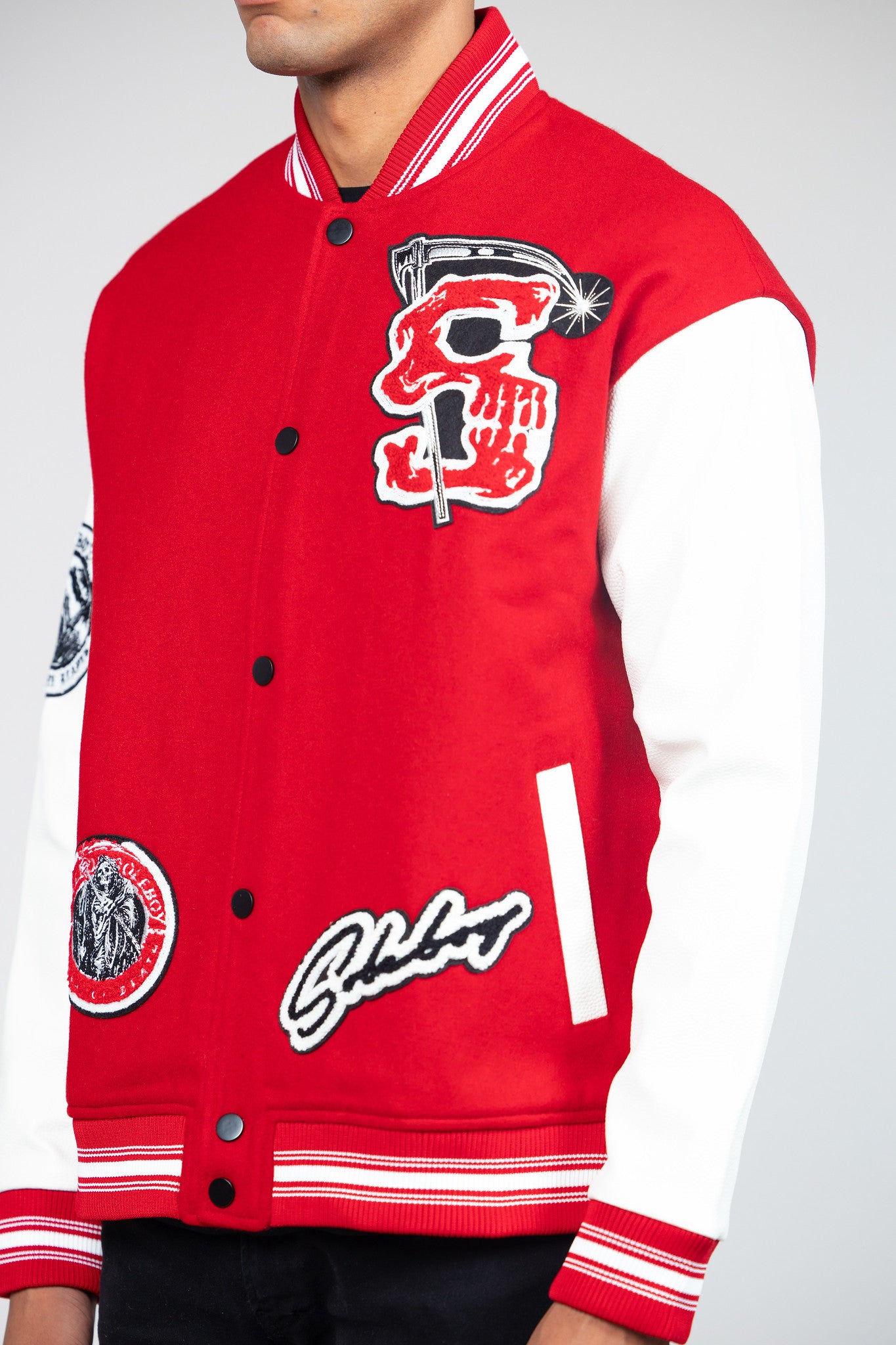 REAPER VARSITY JACKET [RED] SOLEBOY®
